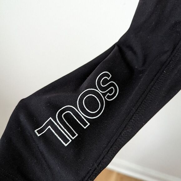 Year of Ours x SoulCycle black matte lace up Football high waisted leggings - Picture 3 of 6